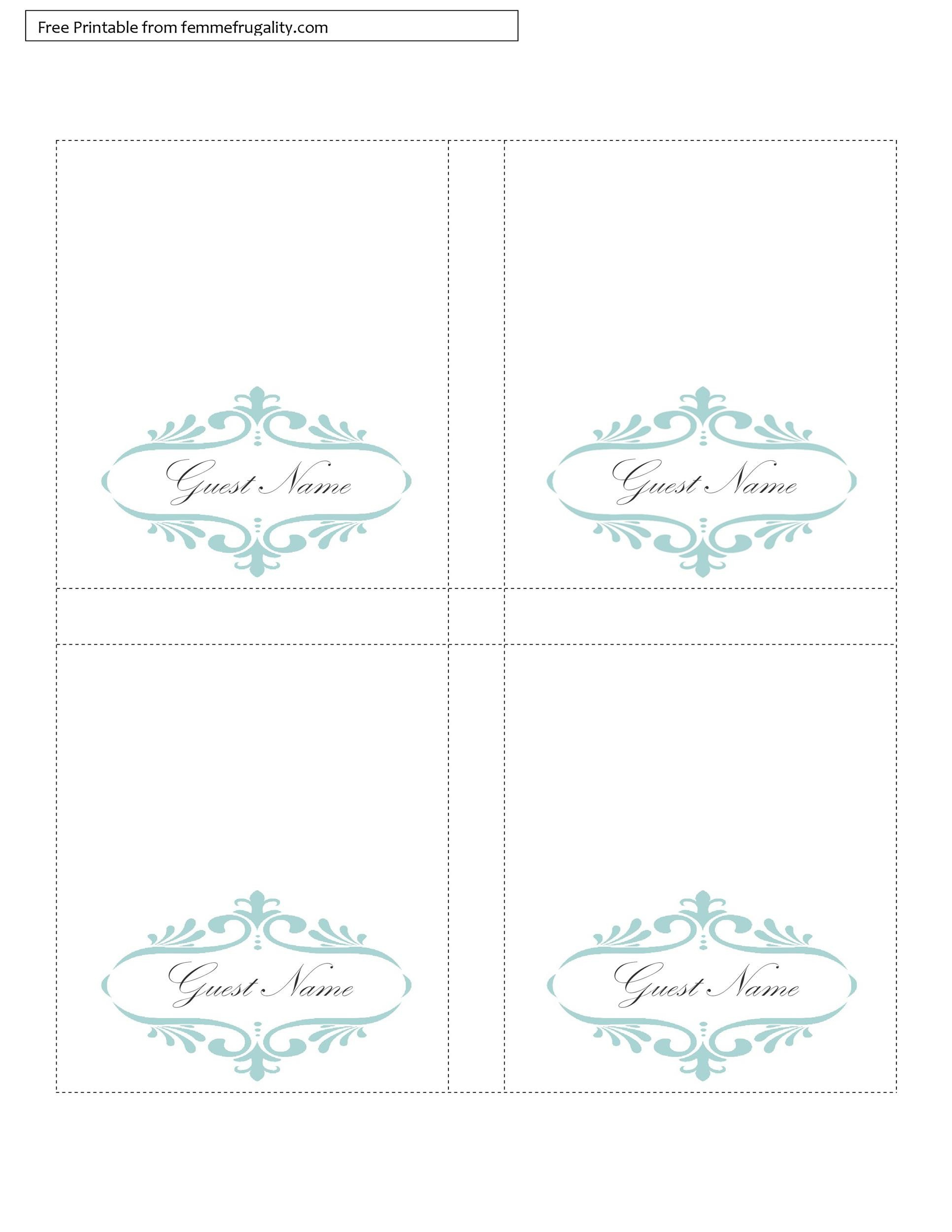 16 Printable Table Tent Templates And Cards ᐅ Templatelab intended for Tent Card Design Template Free Download
