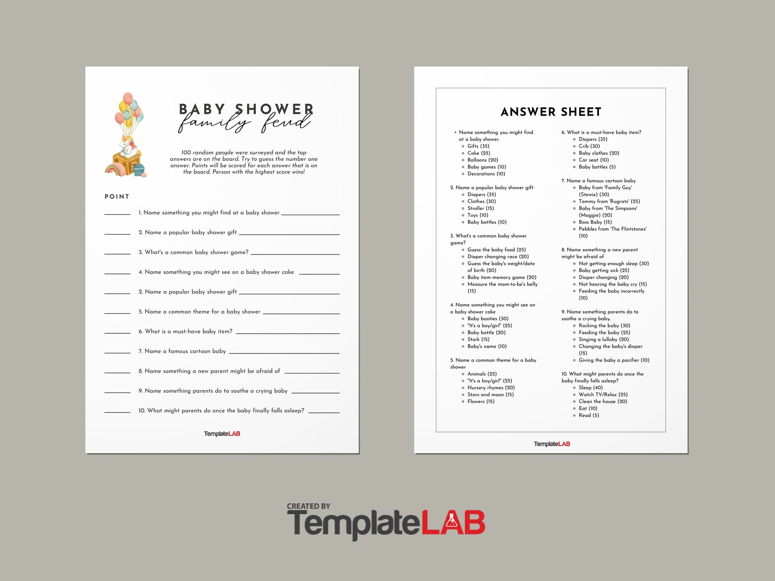 19 Great Family Feud Templates (Powerpoint, Pdf &amp;amp; Word) ᐅ Templatelab in Free Printable Family Feud Questions