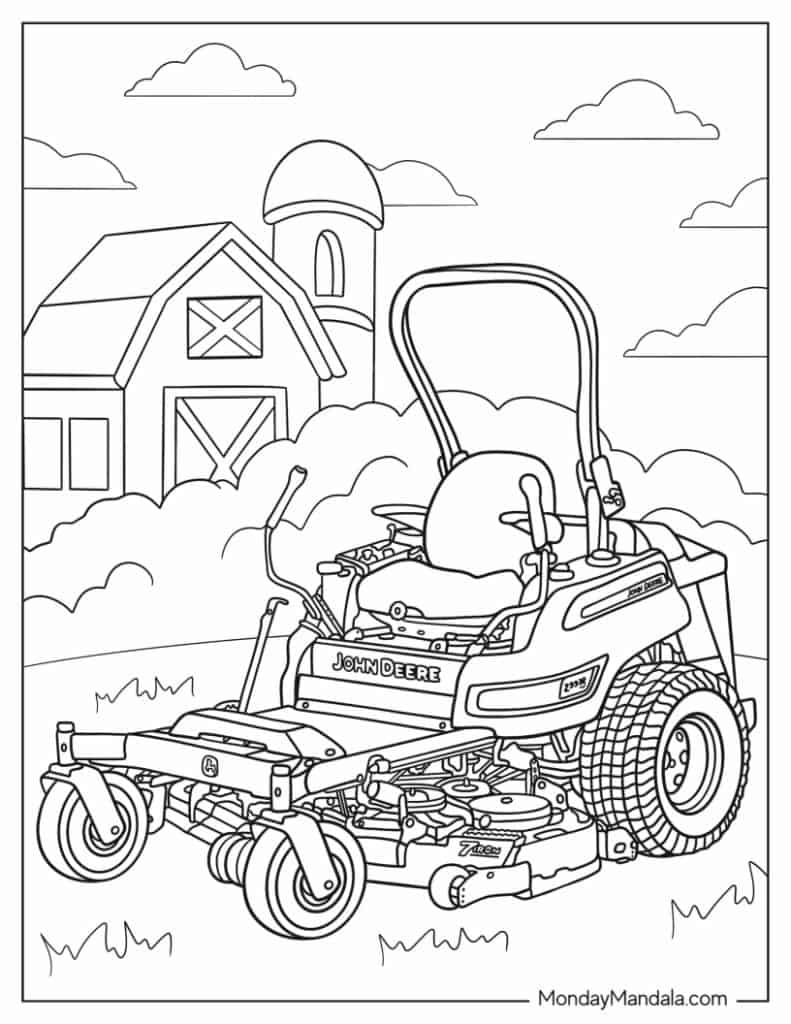 22 John Deere Coloring Pages (Free Pdf Printables) within Free John Deere Printables