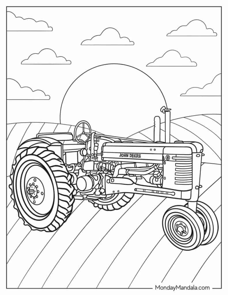 22 John Deere Coloring Pages (Free Pdf Printables) within Free John Deere Printables
