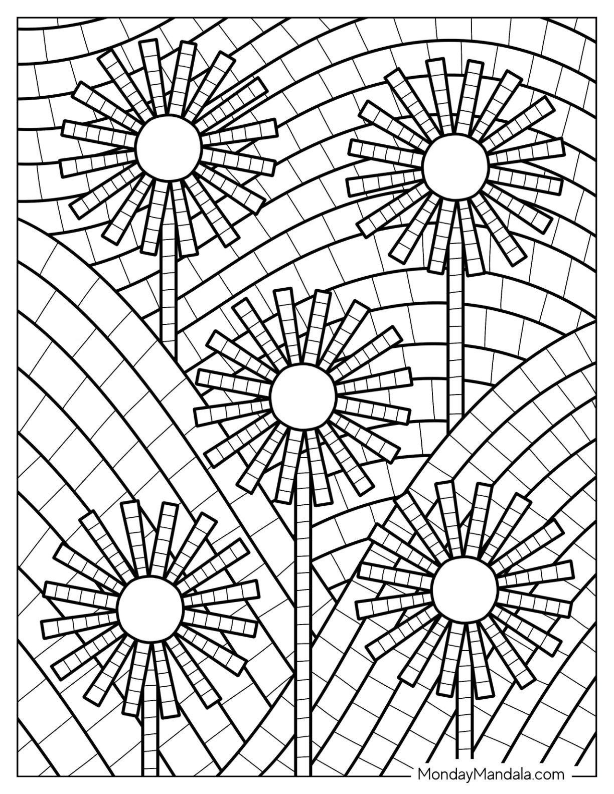 22 Mosaic Coloring Pages (Free Pdf Printables) in Free Printable Mosaic Patterns