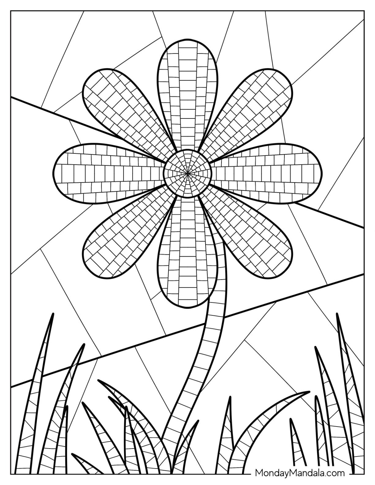 22 Mosaic Coloring Pages (Free Pdf Printables) intended for Free Printable Mosaic Patterns