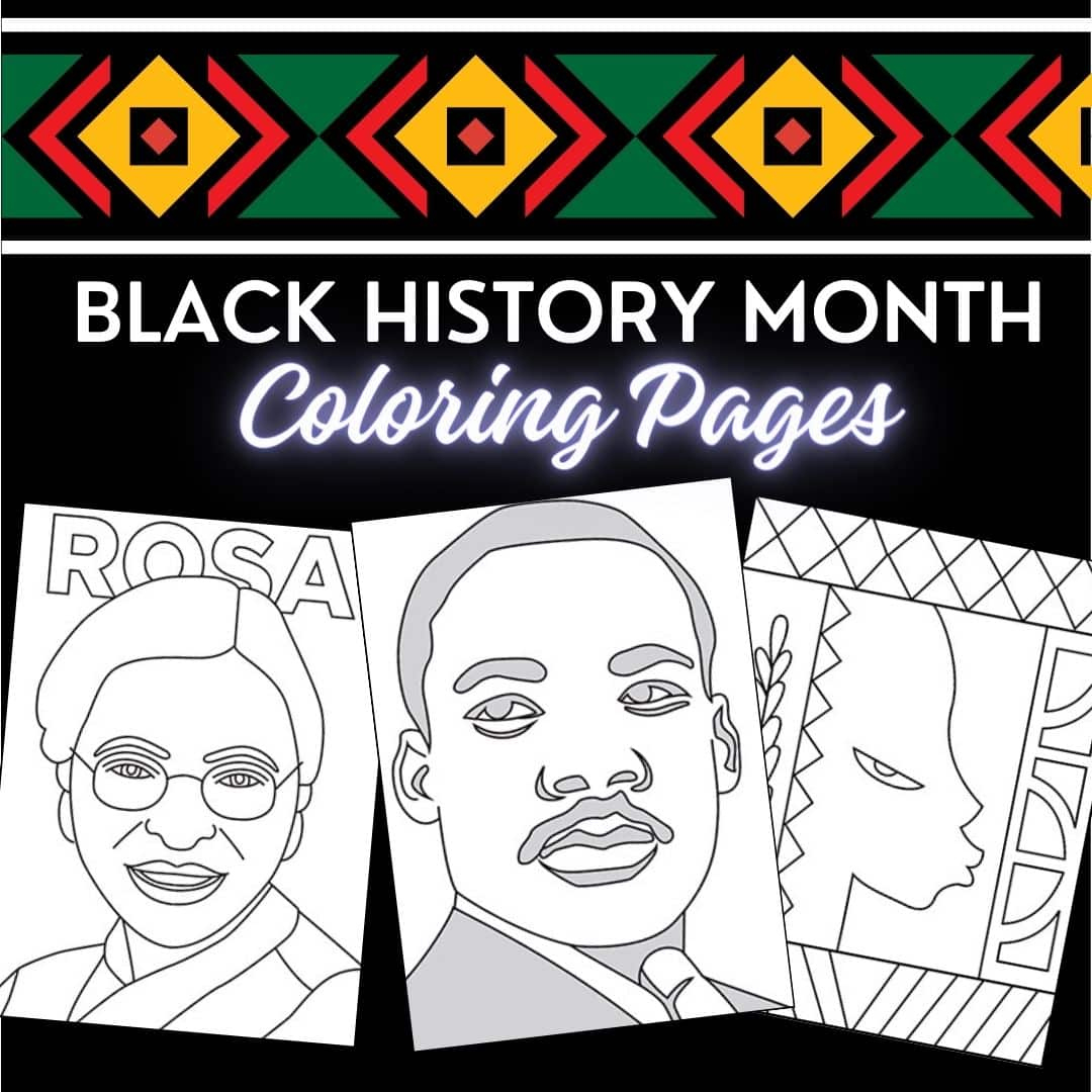 25+ Black History Month Coloring Pages (Printable Pdf Sheets intended for Black History Month Activities Free Printables