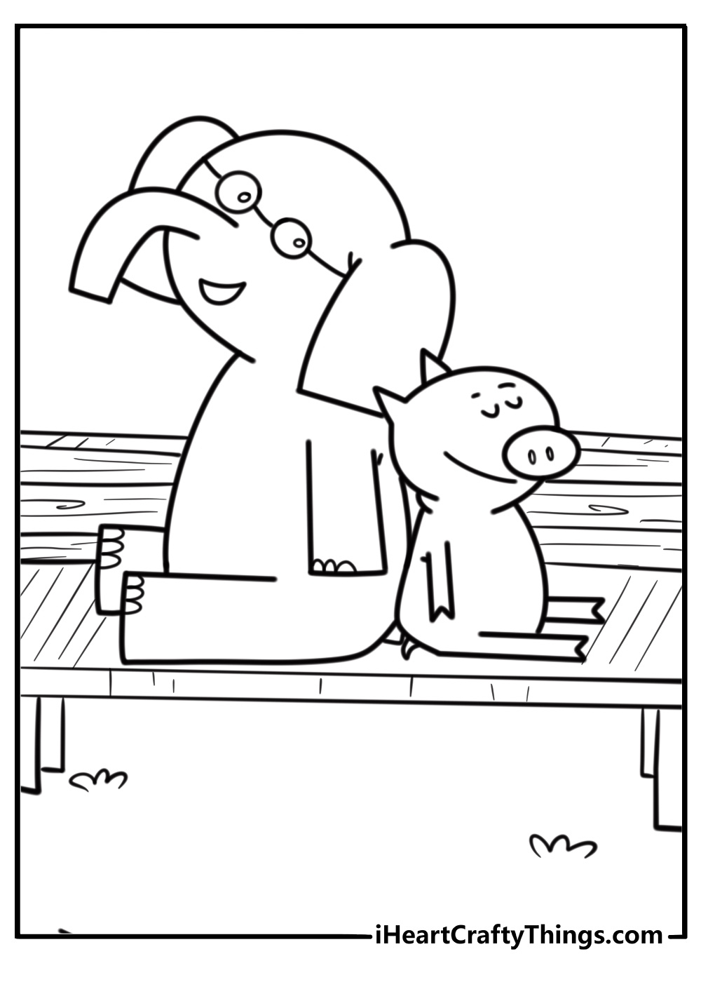 25 Free Elephant And Piggie Coloring Pages For Kids with Elephant And Piggie Free Printables