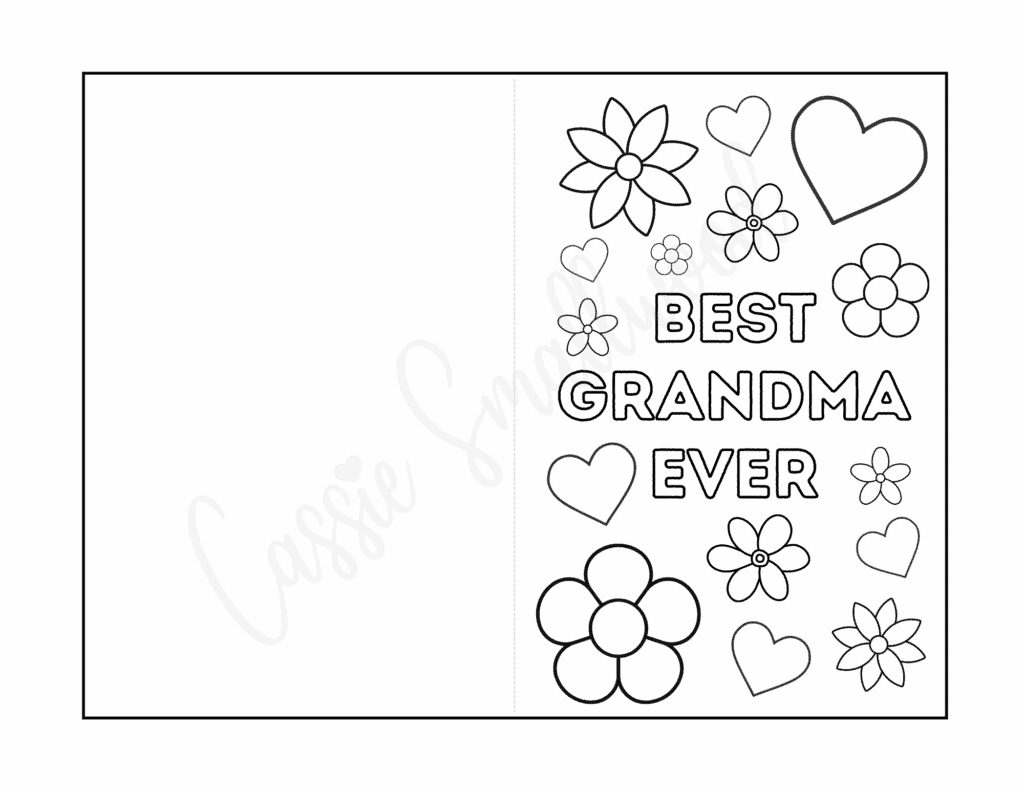 26 Unique Printable Mother&amp;#039;S Day Cards To Color {Pdf} - Cassie intended for Free Printable Mothers Day Cards For Grandma to Color
