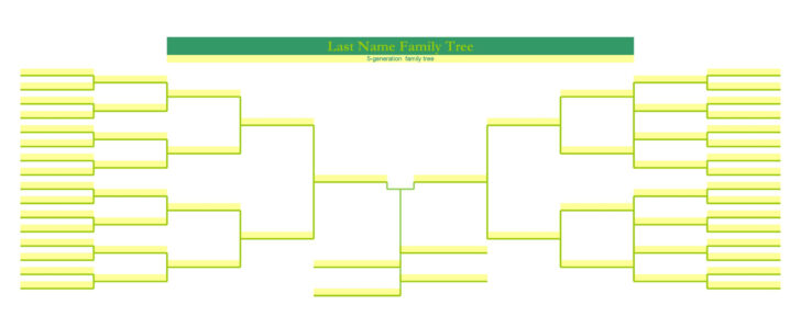 Free Printable 5 Generation Family Tree