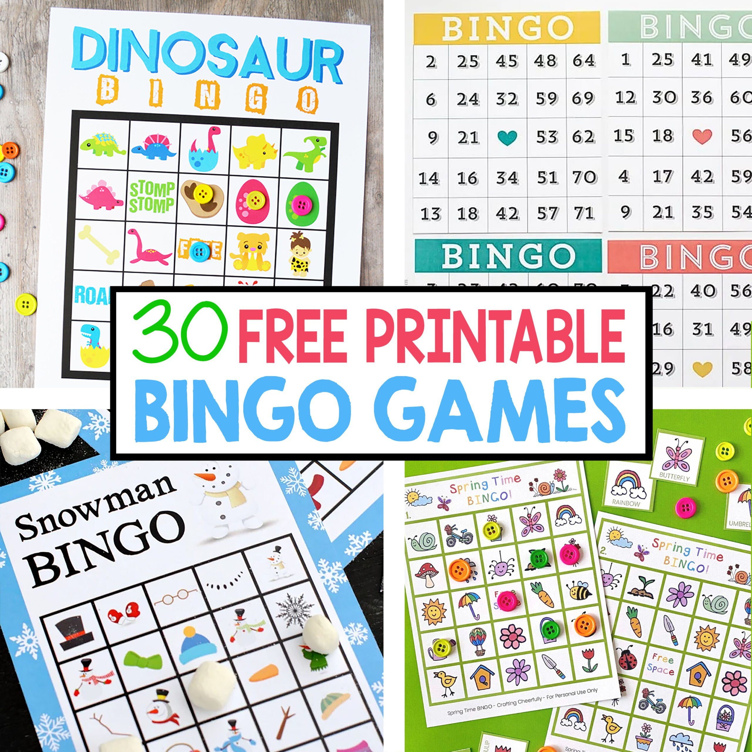 30 Free Printable Bingo Games - Crafting Cheerfully pertaining to Free Printable Bingo Patterns