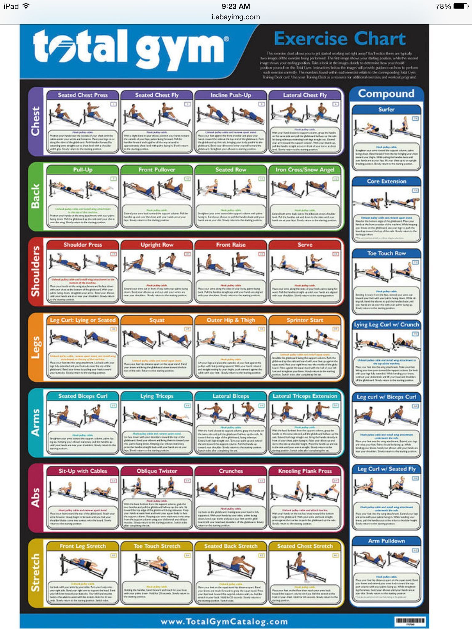30 Total Gym 1500 Ideas In 2025 | Total Gym, Total Gym Workouts, Gym with regard to Total Gym Exercise Chart Printable
