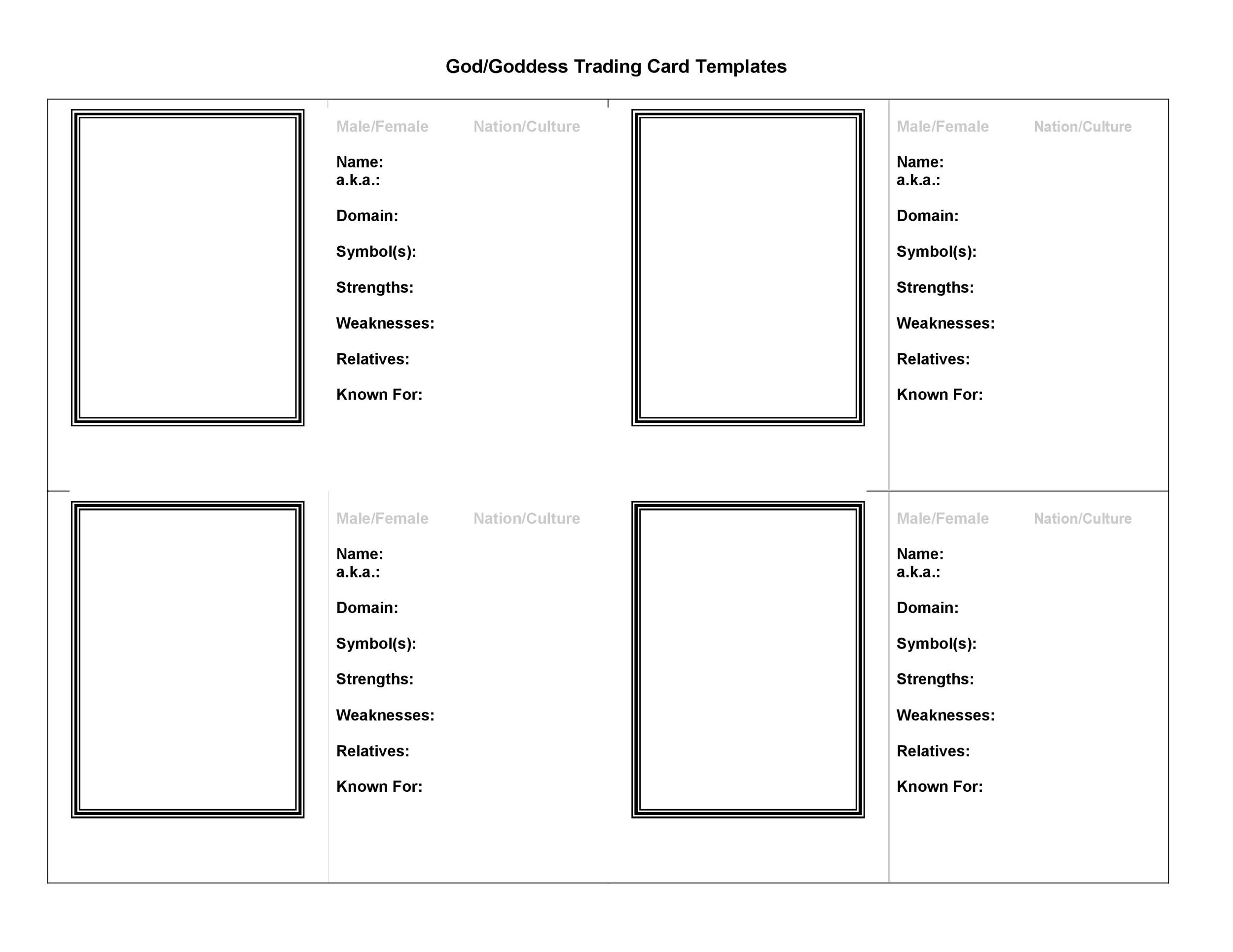 33 Free Trading Card Templates (Baseball, Football, Etc..) ᐅ for Free Printable Baseball Cards
