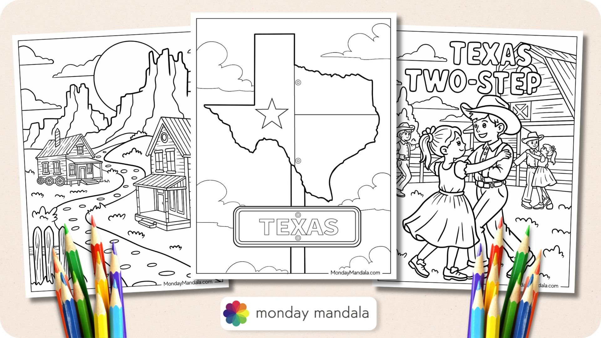 33 Texas Coloring Pages (Free Pdf Printables) throughout Free Small Printable Patterns Of Texas