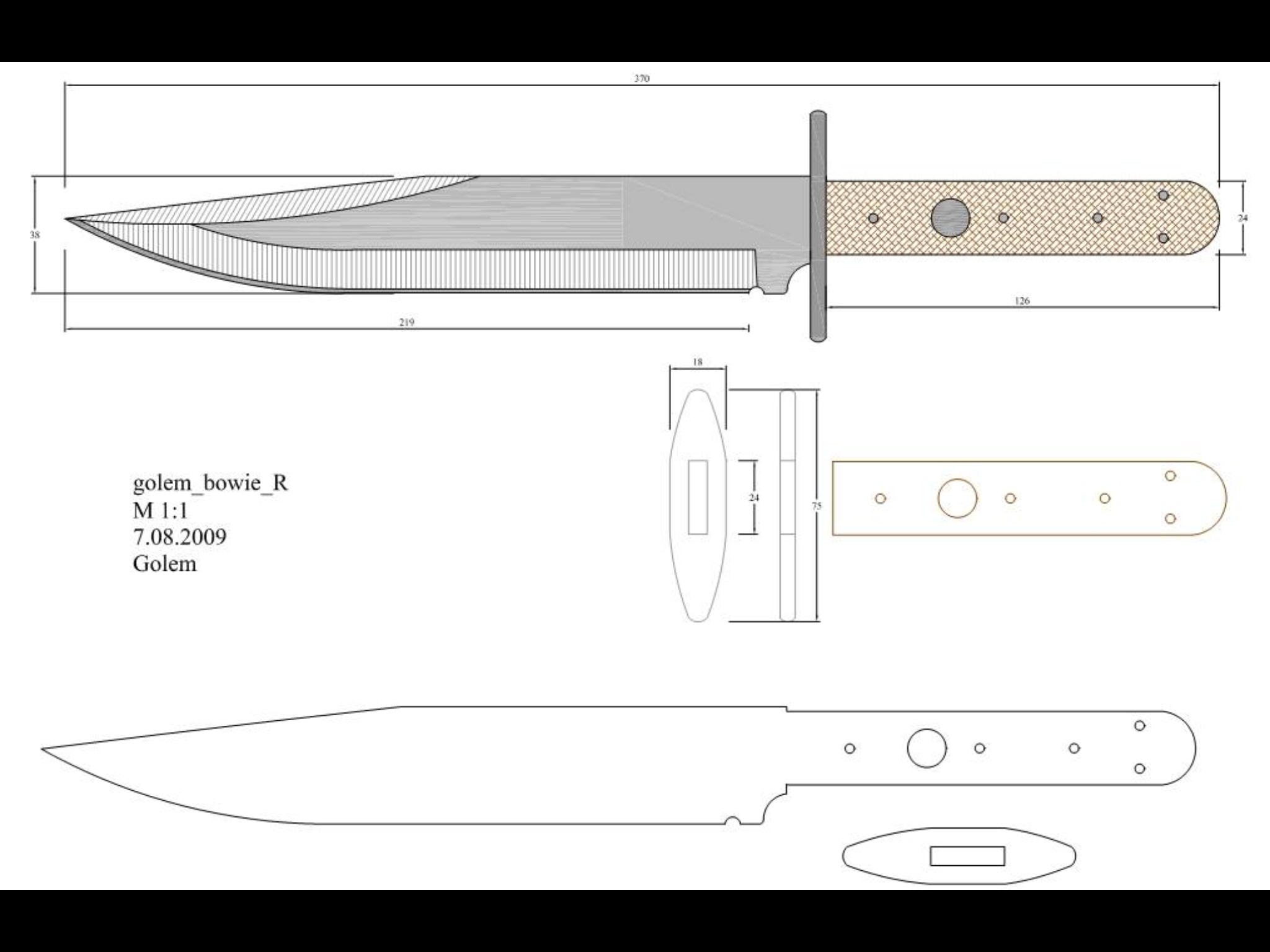 340 Knife Sketches Ideas | Knife, Knife Patterns, Knife Template inside Printable Bowie Knife Patterns