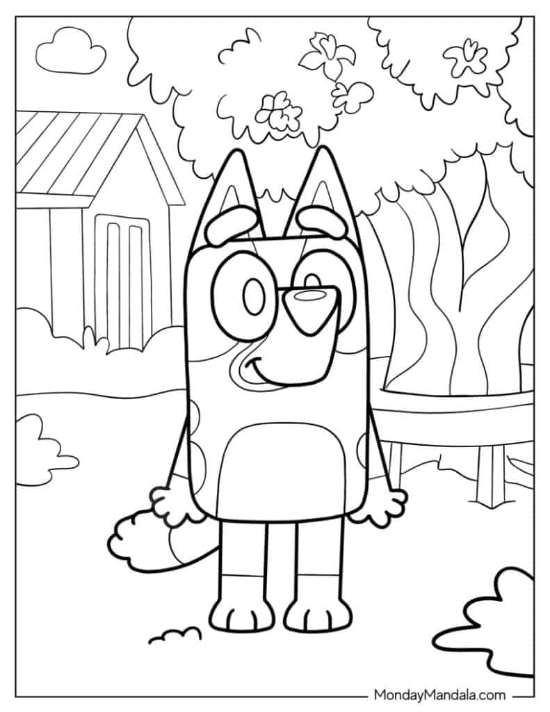36 Bluey Coloring Pages (Free Pdf Printables) with Bluey Free Printables