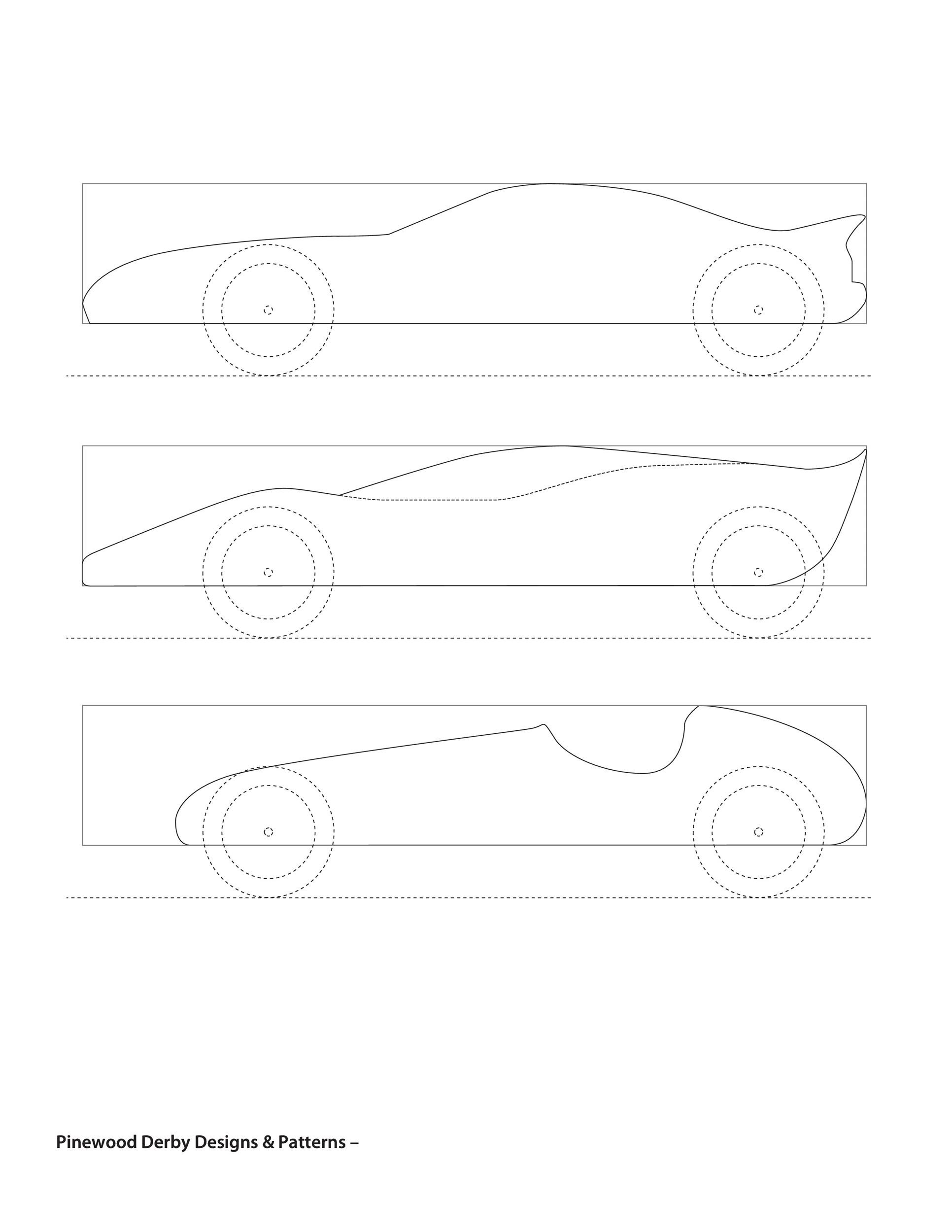 39 Awesome Pinewood Derby Car Designs &amp;amp; Templates ᐅ Templatelab with regard to Free Printable Pinewood Derby Car Patterns