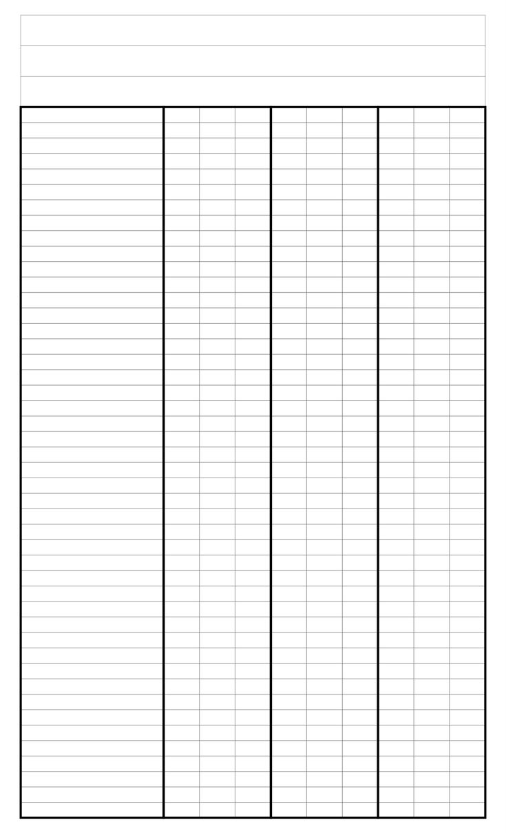 4 Column Sheet - 10 Free Pdf Printables | Printablee pertaining to Blank 4 Column Chart Printable