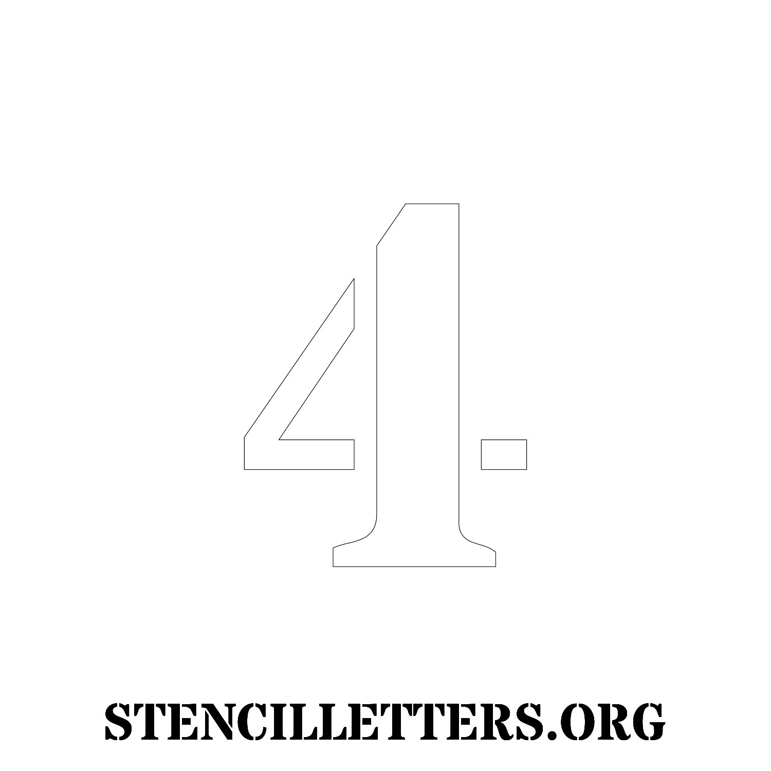 5 Inch Free Printable Individual 279 Bold Number Stencils with regard to 5 Inch Number Stencils Printable Free