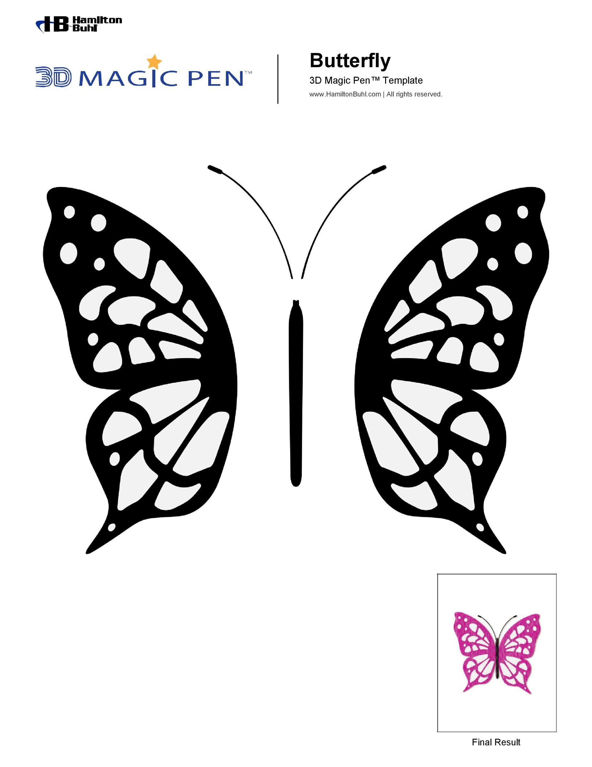 50 Printable &amp;amp; Cut Out Butterfly Templates 🦋 ᐅ Templatelab in Large Printable Butterfly Stencil