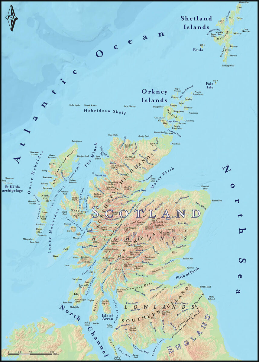 6 Maps Of Scotland (Free To Use) - Highland Titles pertaining to Printable Map of Scotland Free