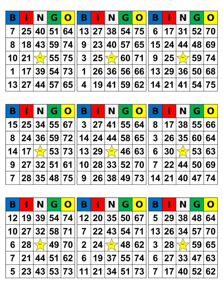 Free Printable Plastic Canvas Bingo Patterns