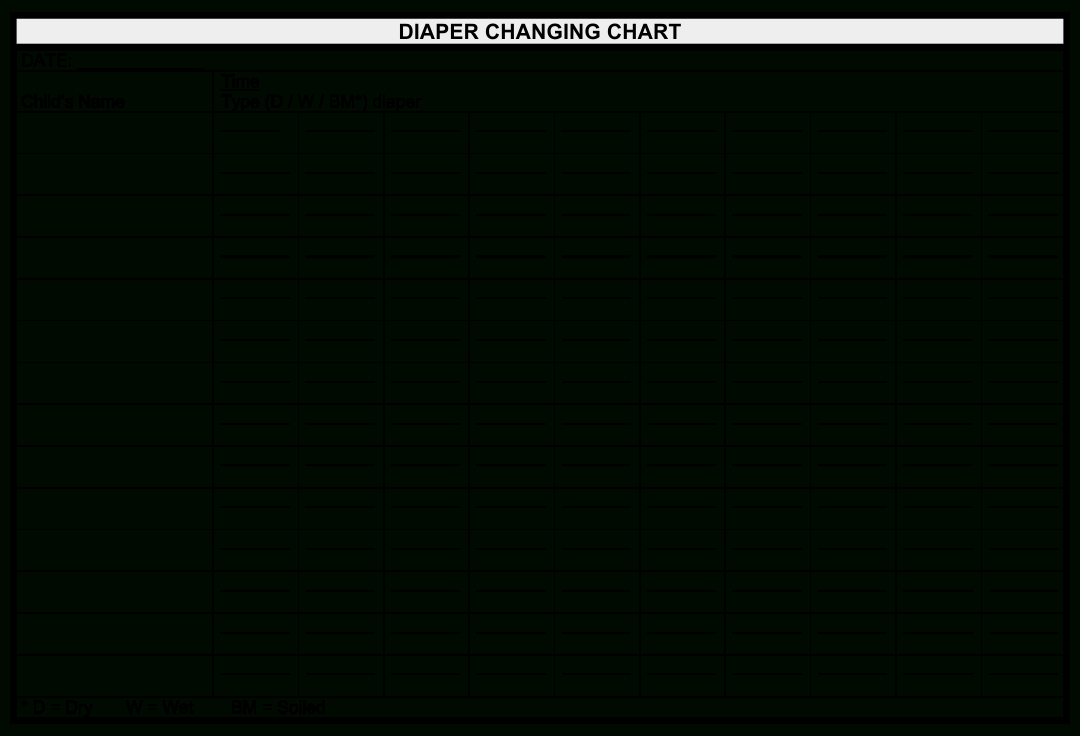 7 Best Diaper Change Chart Ideas | Diaper Change Chart, Diaper with regard to Free Printable Diaper Changing Log