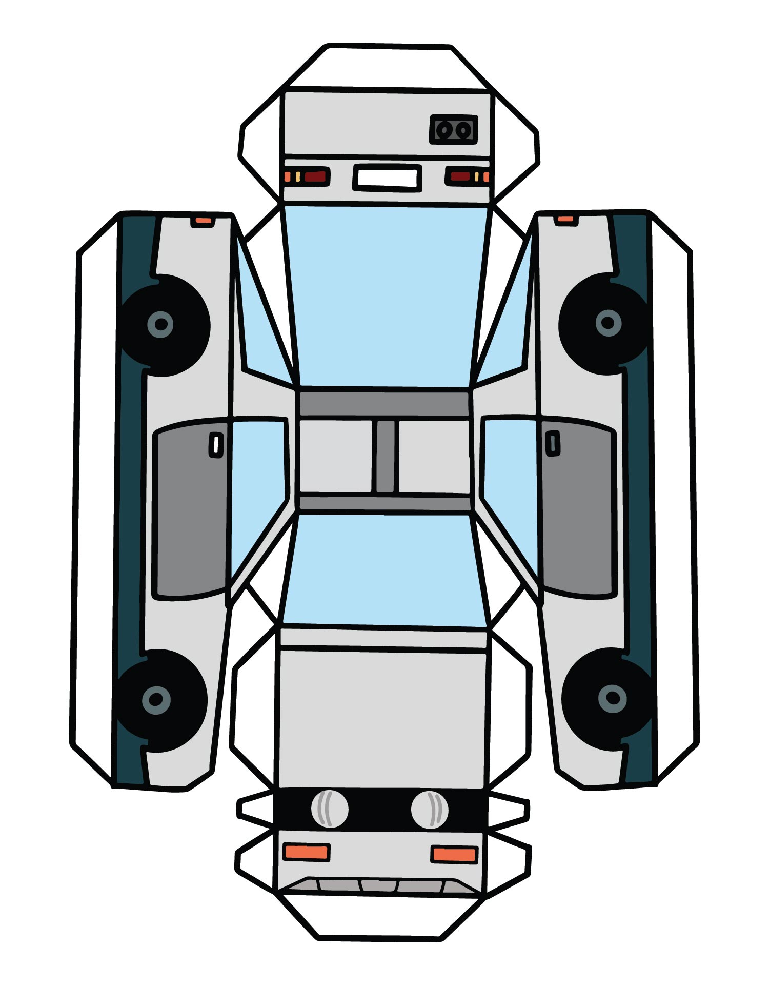 A 3D Car Template | Arts And Crafts | Twinkl Publishing throughout Free Paper Car Templates