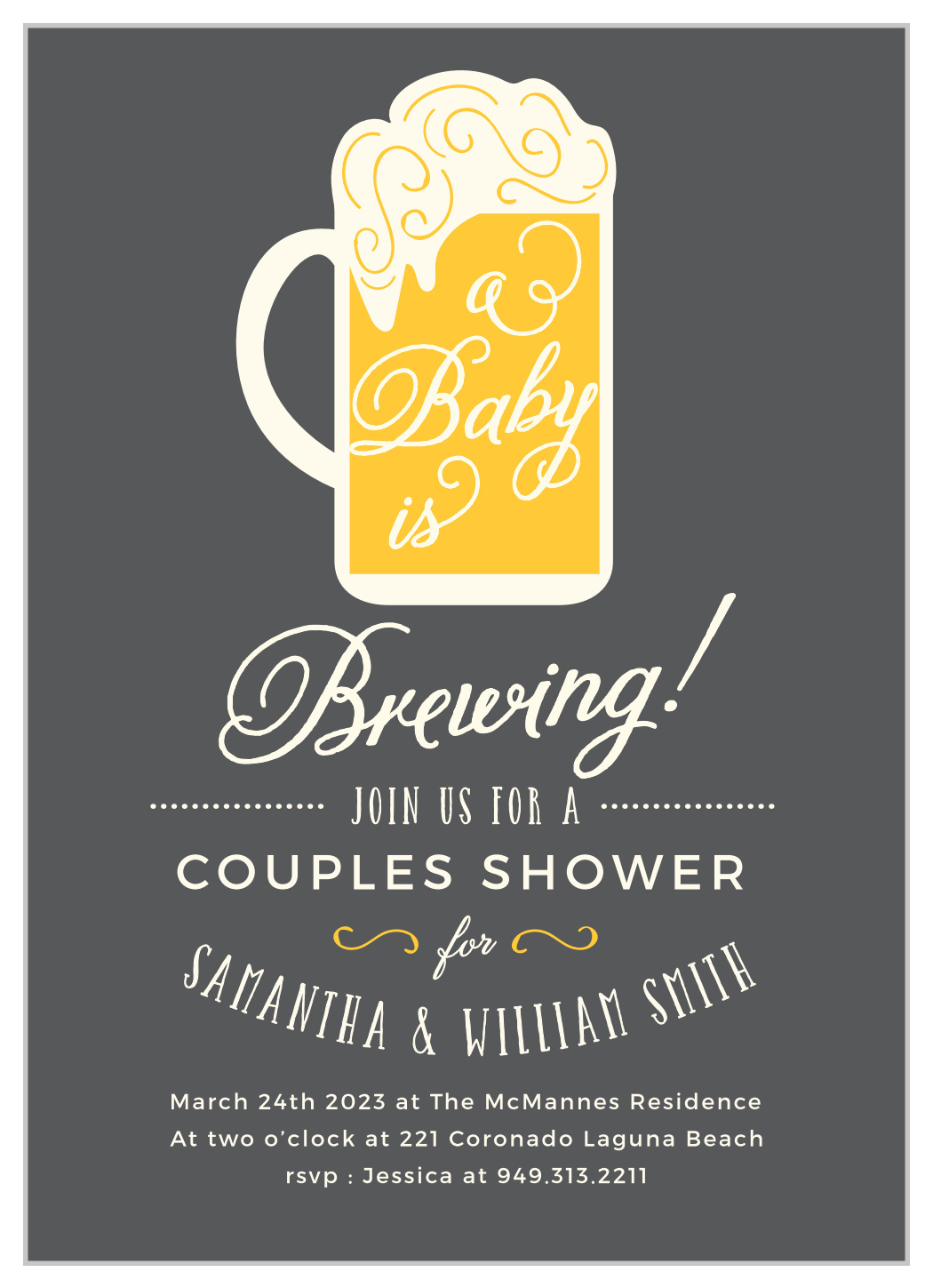 A Baby Is Brewing Invitation Template Free 2025 | Levitan in A Baby Is Brewing Free Template