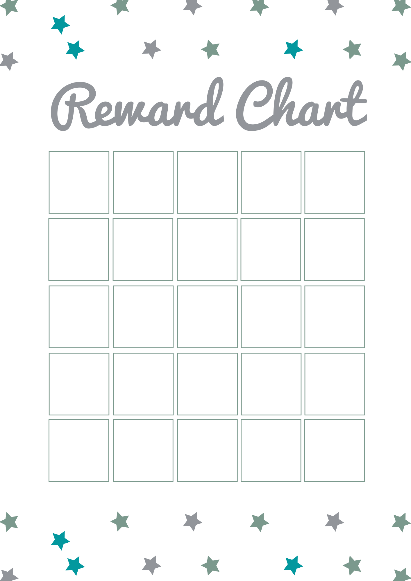 A Simple Reward Chart | Free Printable — Domestic Fashionista inside Blank Reward Chart Printable Free