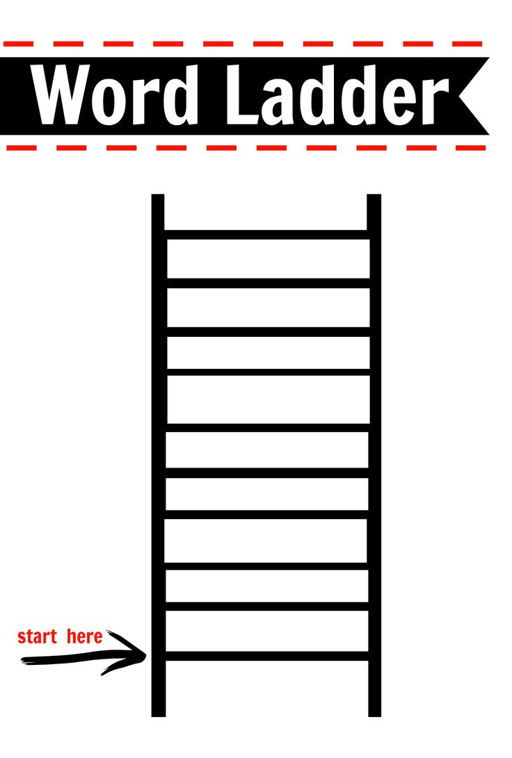 After School Activity - Word Ladders Printable { Free } inside Free Printable Word Ladders