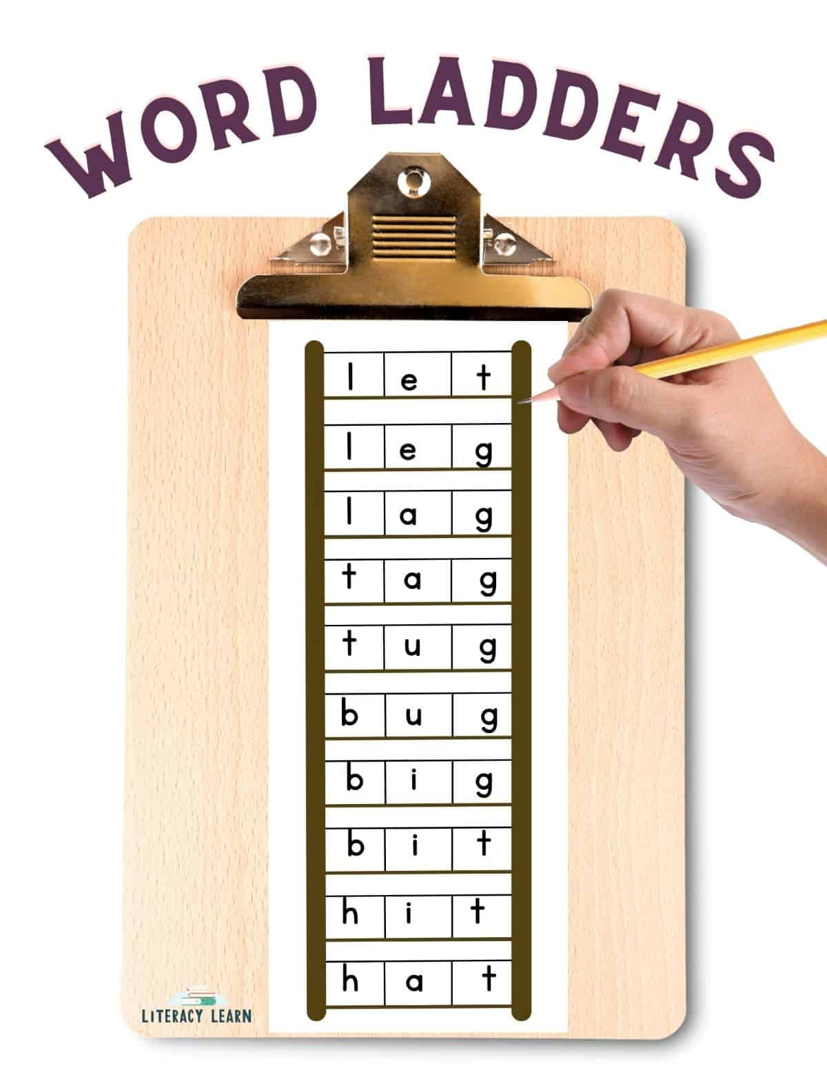 All About Word Ladders - Plus Free Printables - Literacy Learn with Free Printable Word Ladders