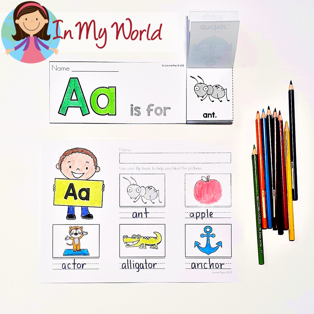 Alphabet Flip Books - In My World within Free Alphabet Flip Book Printable