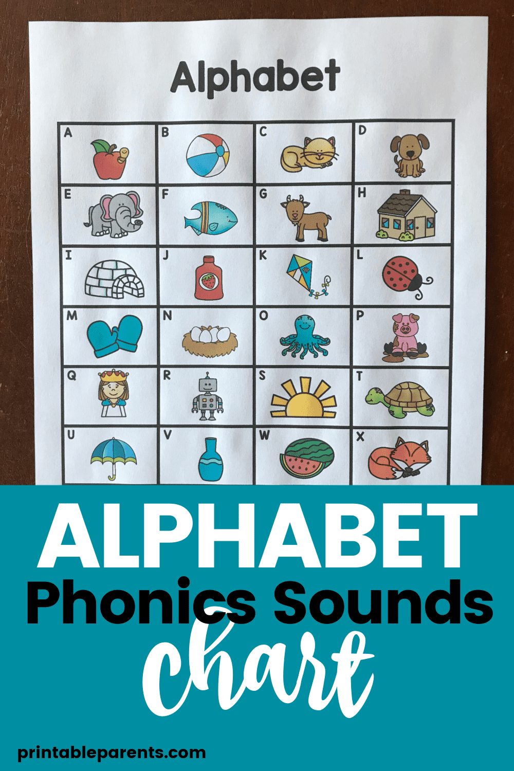 Alphabet Phonics Sounds Chart - Printable Parents inside Letter Sound Chart Printable