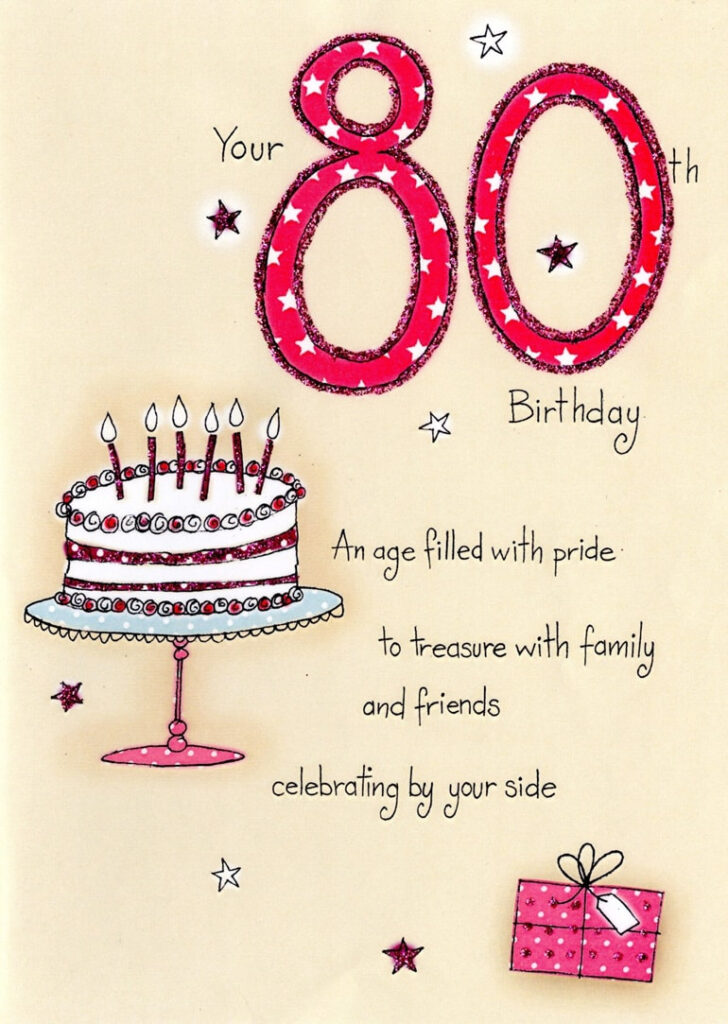 Free 80th Birthday Printables
