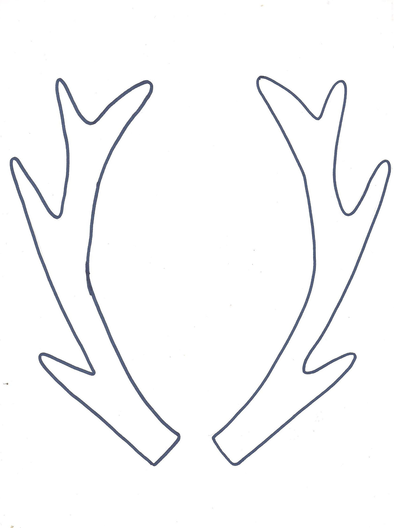 Antler On Sale Template Printable throughout Deer Antler Pattern Printable