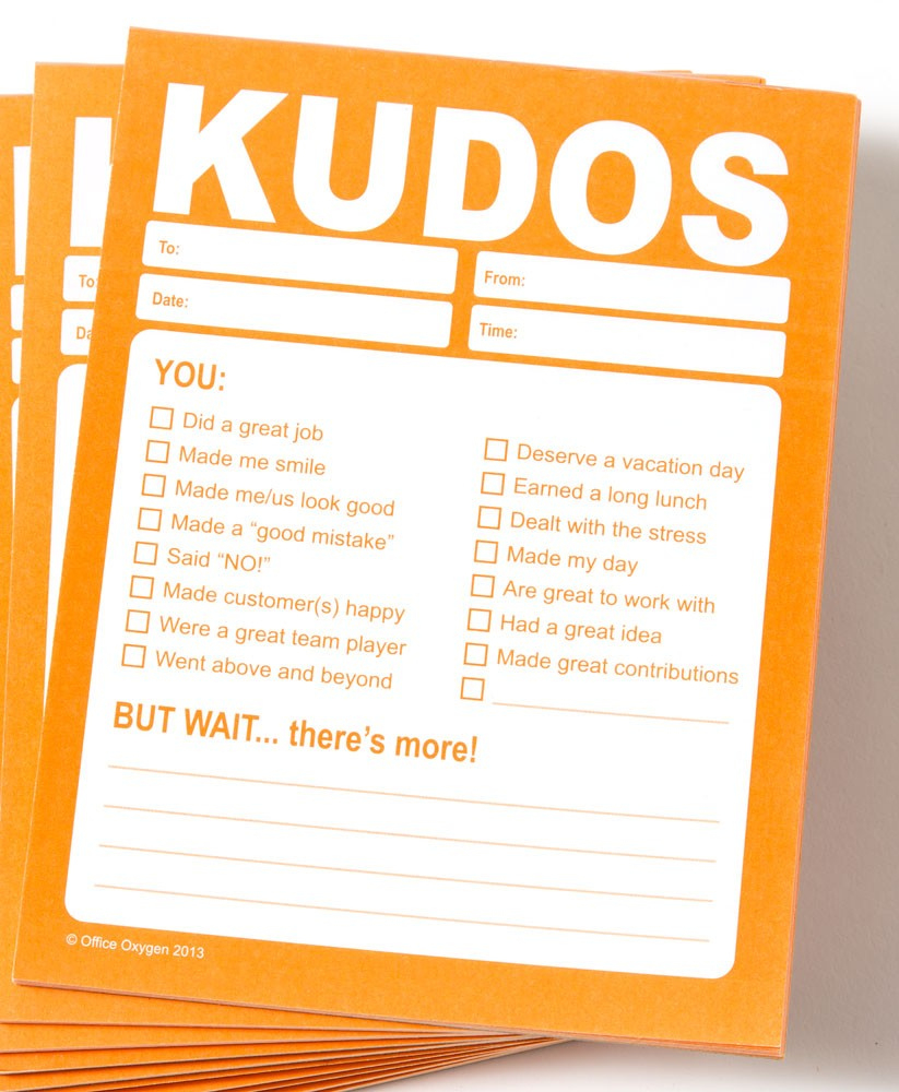 Appreciation Cards, Kudo Wall And Kudo Box • Plays-In-Business within Free Kudos Template