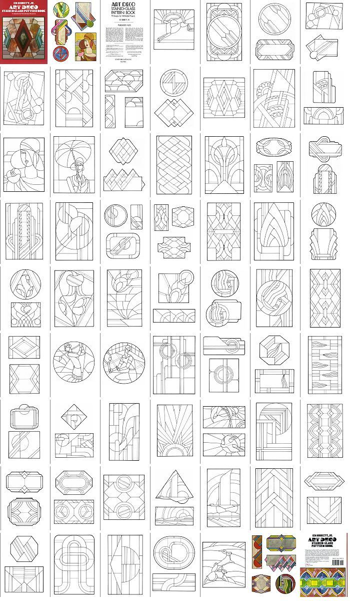Art Deco Stained Glass Patterns | Art Deco Stained Glass Patterns pertaining to Free Printable Faux Stained Glass Patterns