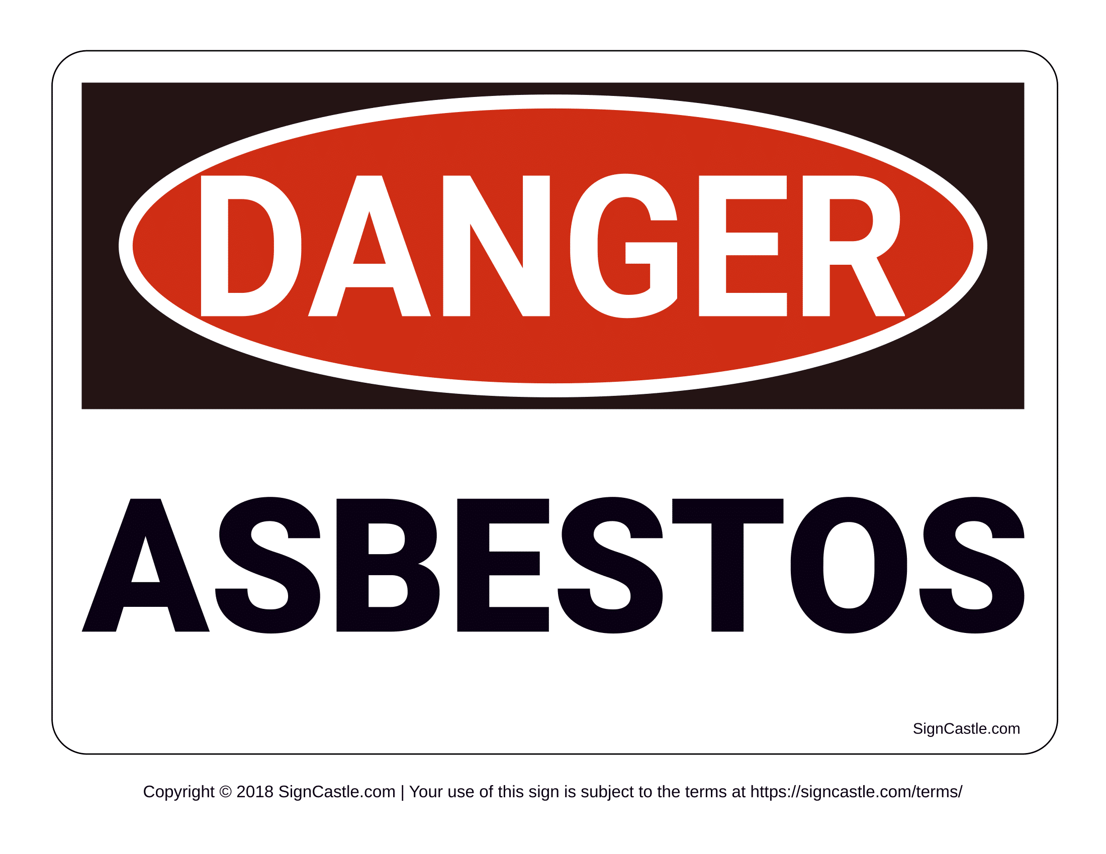 Asbestos Warning Signs | Poster Template inside Free Printable Asbestos Warning Signs