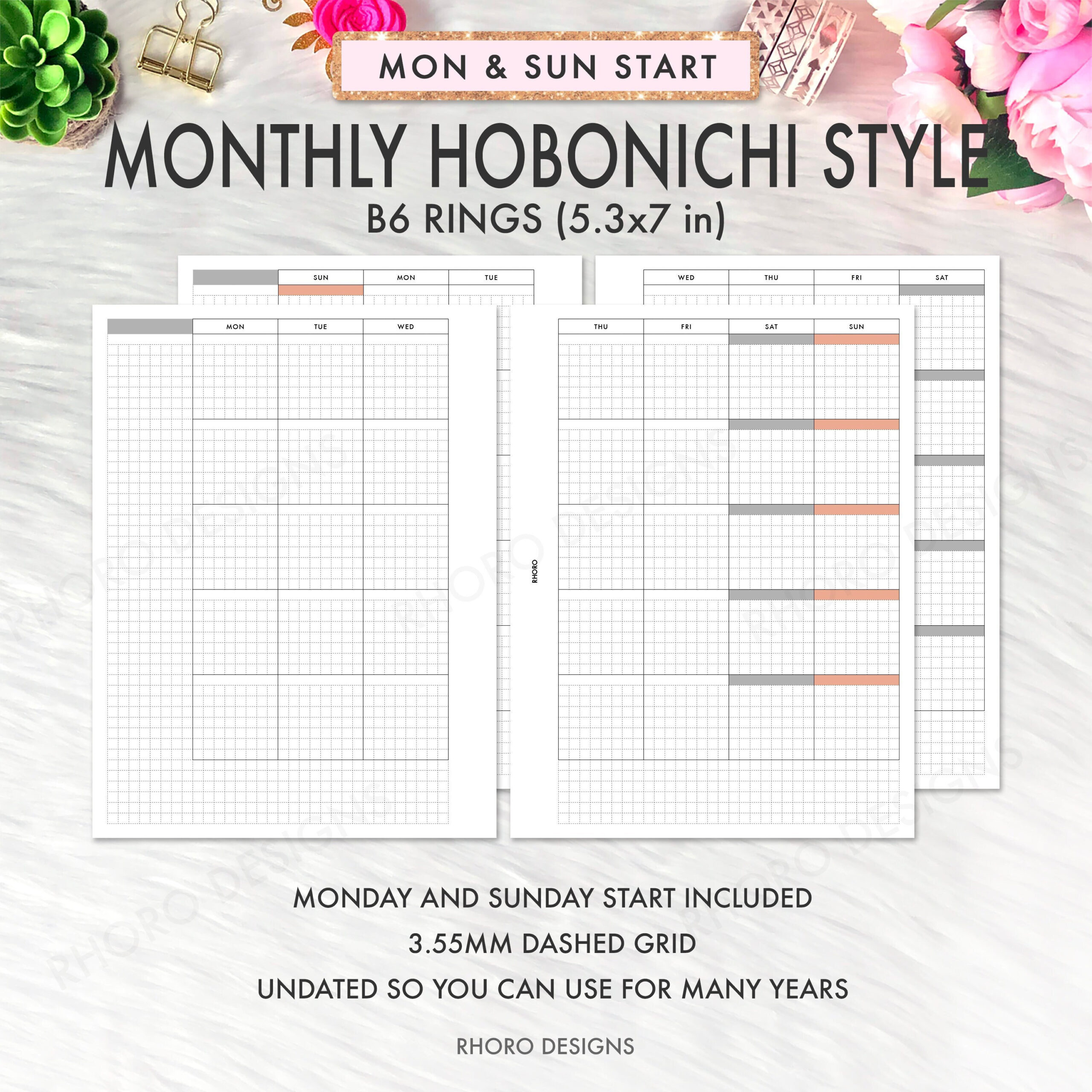 B6 Printable - Etsy Australia with Free B6 Printables