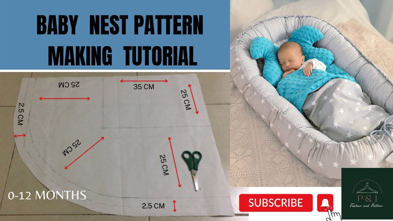 Baby Nest Pattern Making | Easy Tutorial | Vol 1 in Free Printable Baby Nest Pattern Pdf