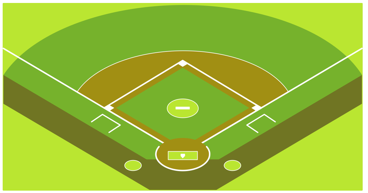 Baseball Diagram – Baseball Field – Corner View – Template within Free Printable Baseball Field