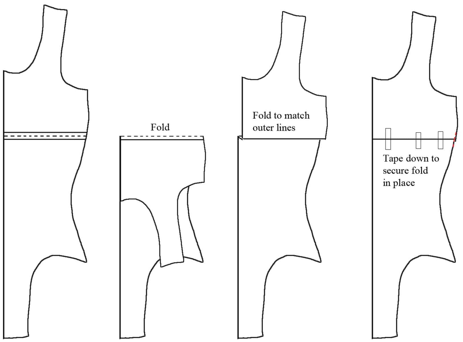 Basic Pattern Alterations - Spandex Simplified with regard to Free Printable Unitard Pattern