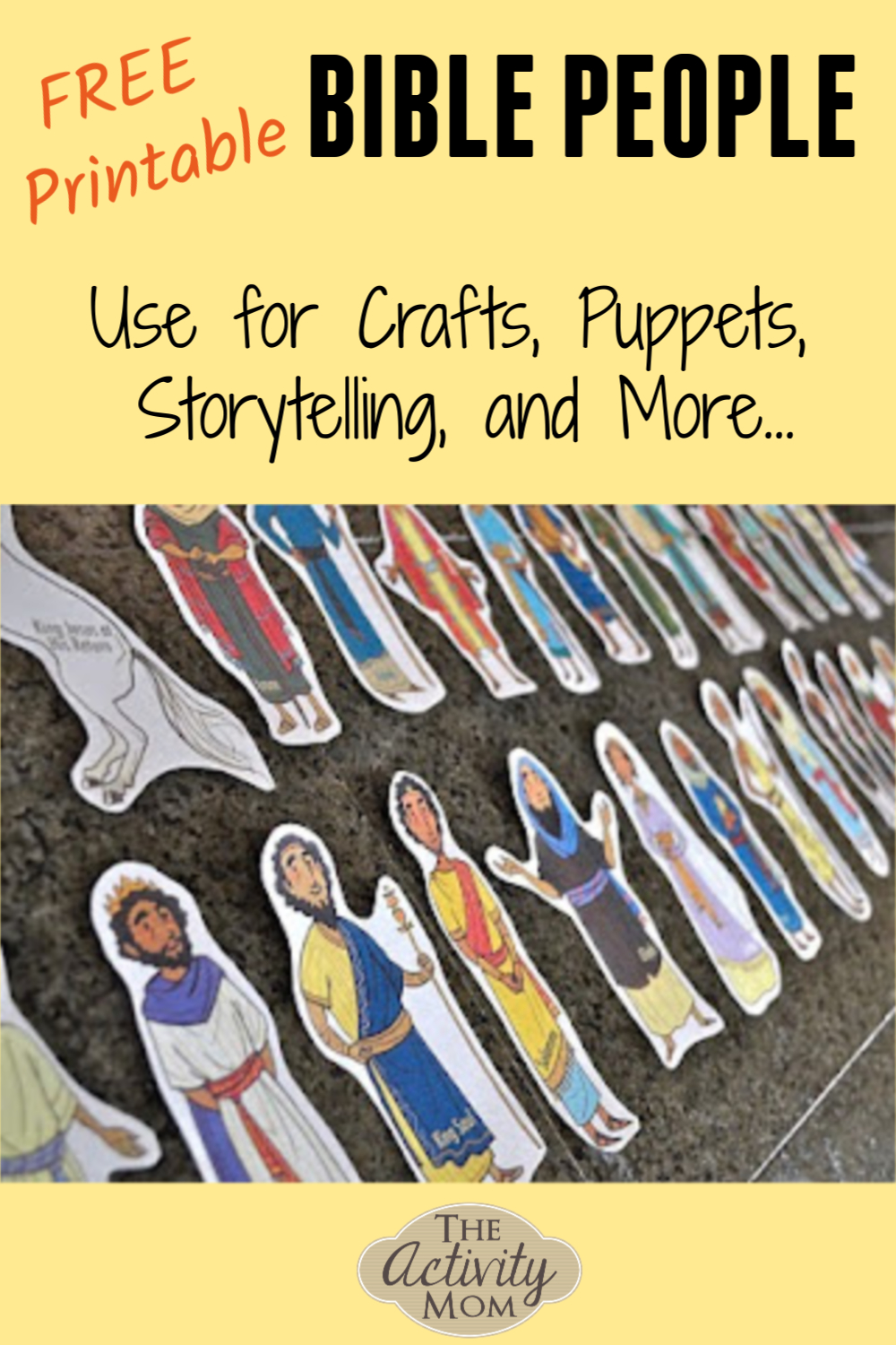 Bible People Printable - The Activity Mom pertaining to Free Printable Bible Figures