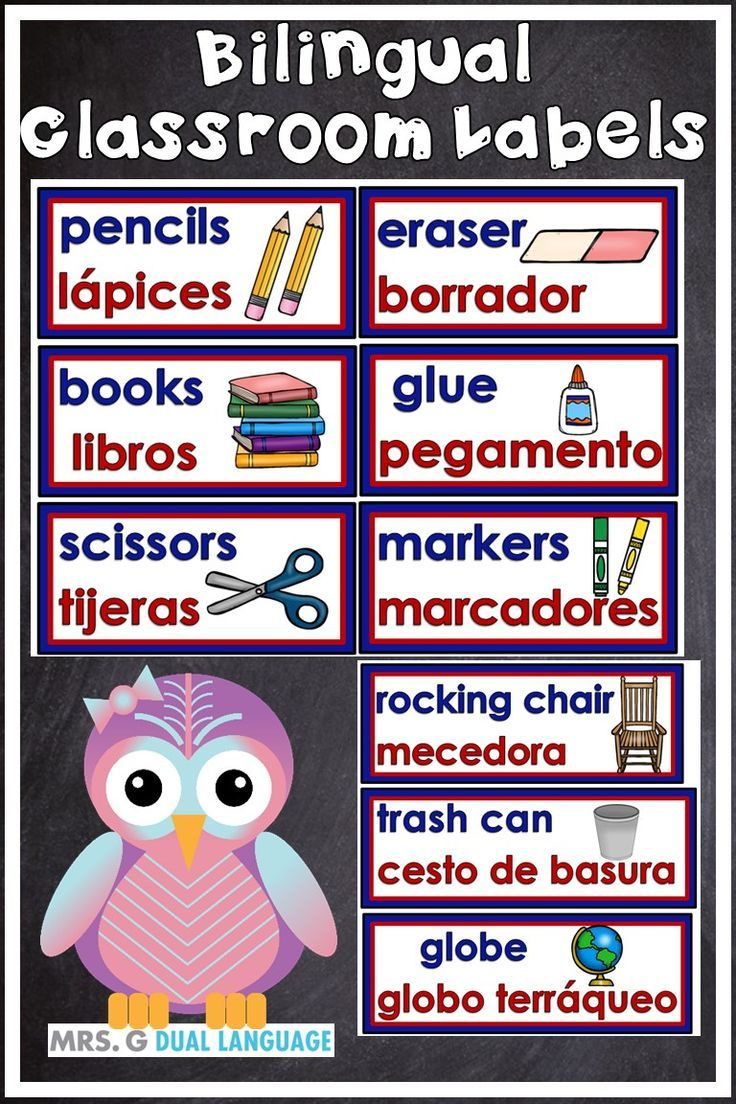 Bilingual Classroom Labels English And Spanish With Pictures Dual pertaining to Free Printable Spanish Classroom Labels