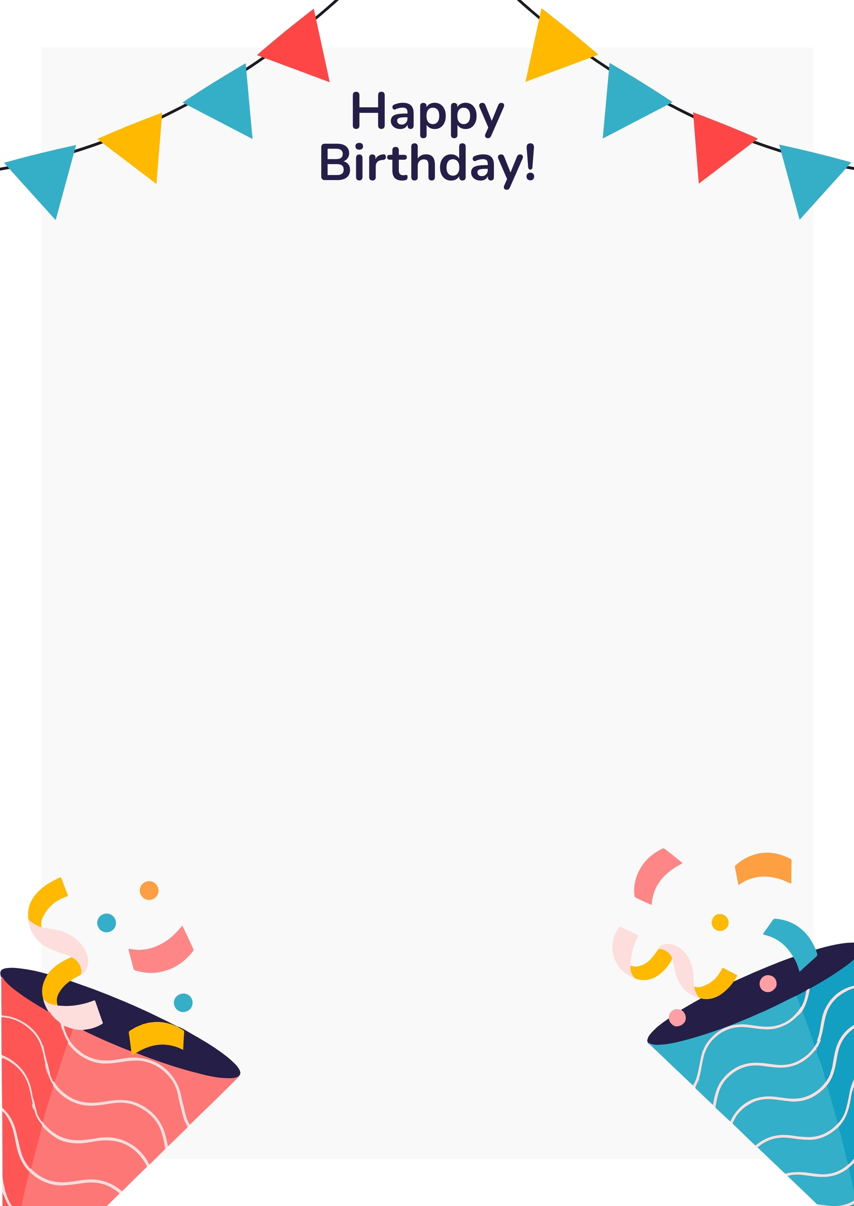 Birthday Page Border In Illustrator, Word, Google Docs - Download in Free Birthday Border Templates For Microsoft Word