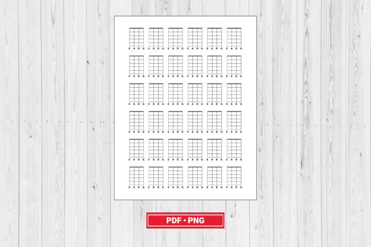 Blank Guitar Chord Chart Printable