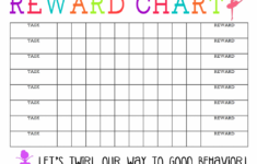 Blank Reward Chart Printable – The Girl Creative throughout Sticker Reward Chart Printable Free
