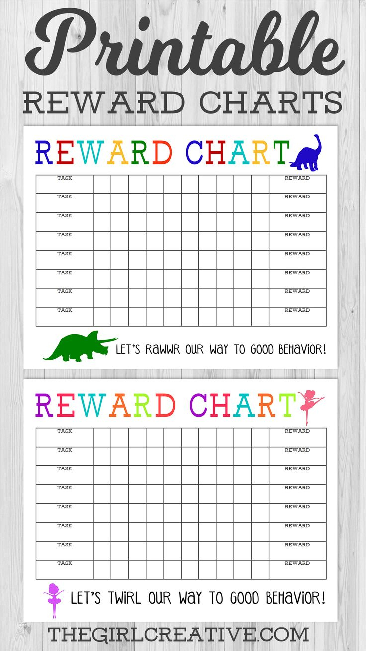 Blank Reward Chart Printable within Toddler Good Behavior Chart Printable