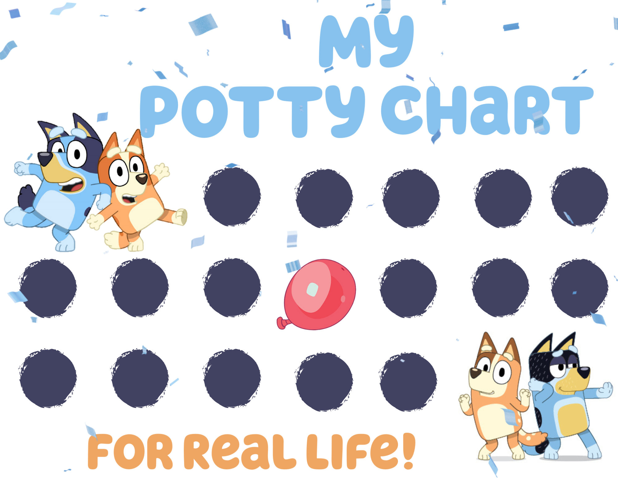Bluey Potty Chart,Bluey, Potty Chart, Potty Training Chart, Potty intended for Bluey Potty Training Chart Printable
