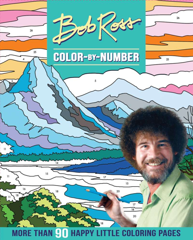 Bob Ross Color-By-Number Downloadable - Thunder Bay Press pertaining to Free Bob Ross Printables