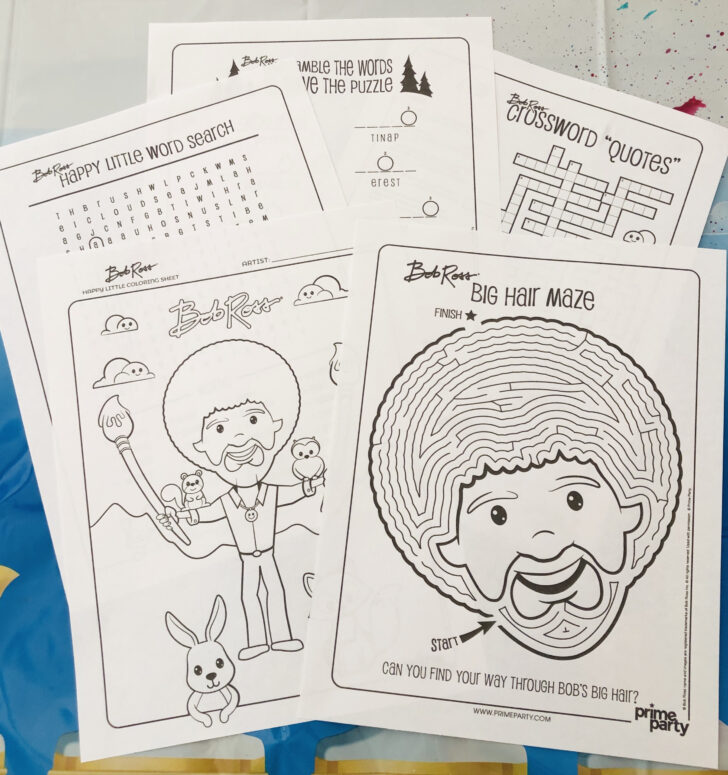 Free Bob Ross Printables