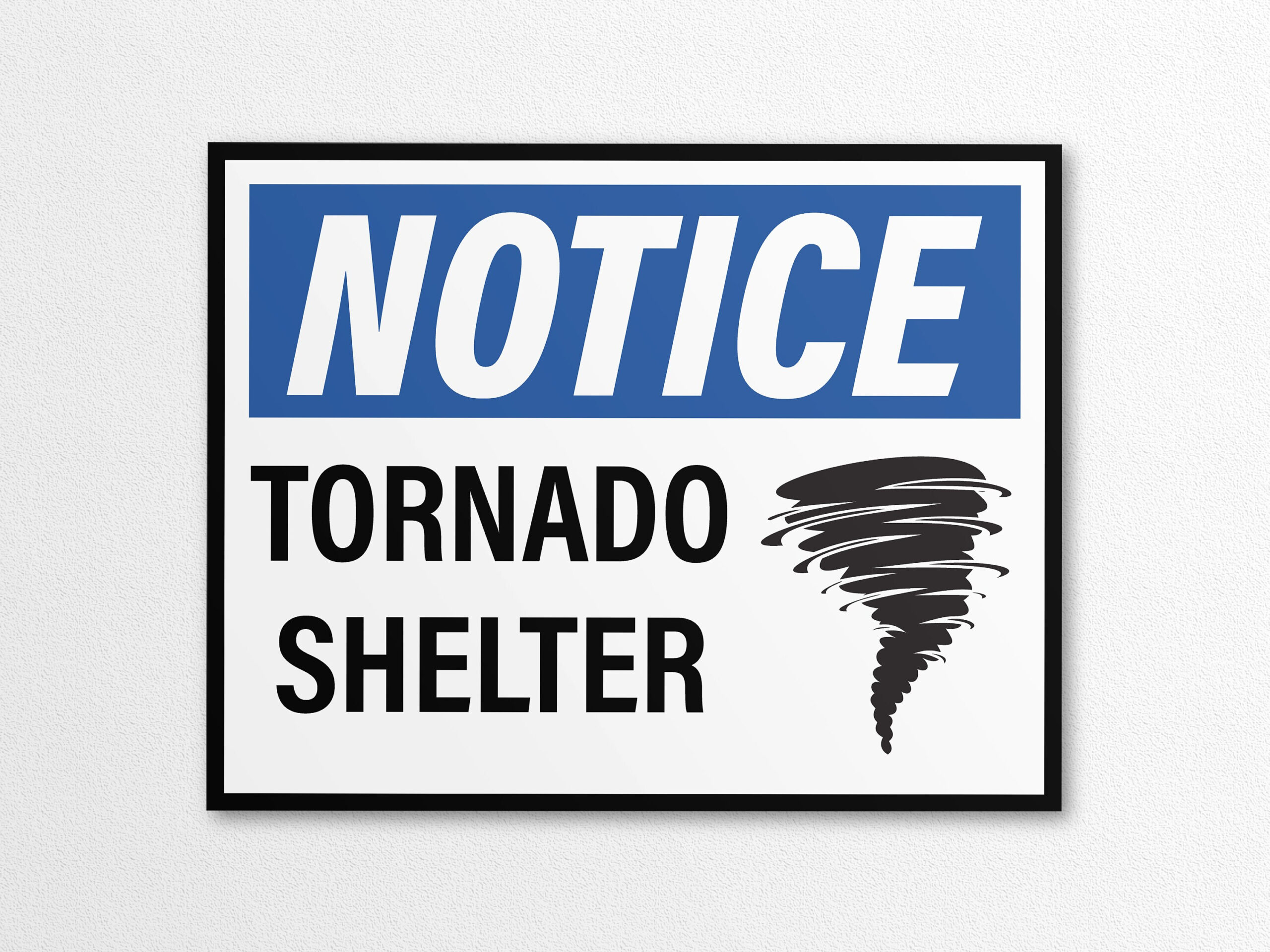 Buy Printable Notice - Tornado Shelter Sign In Us Letter And A4 within Free Printable Tornado Shelter Signs