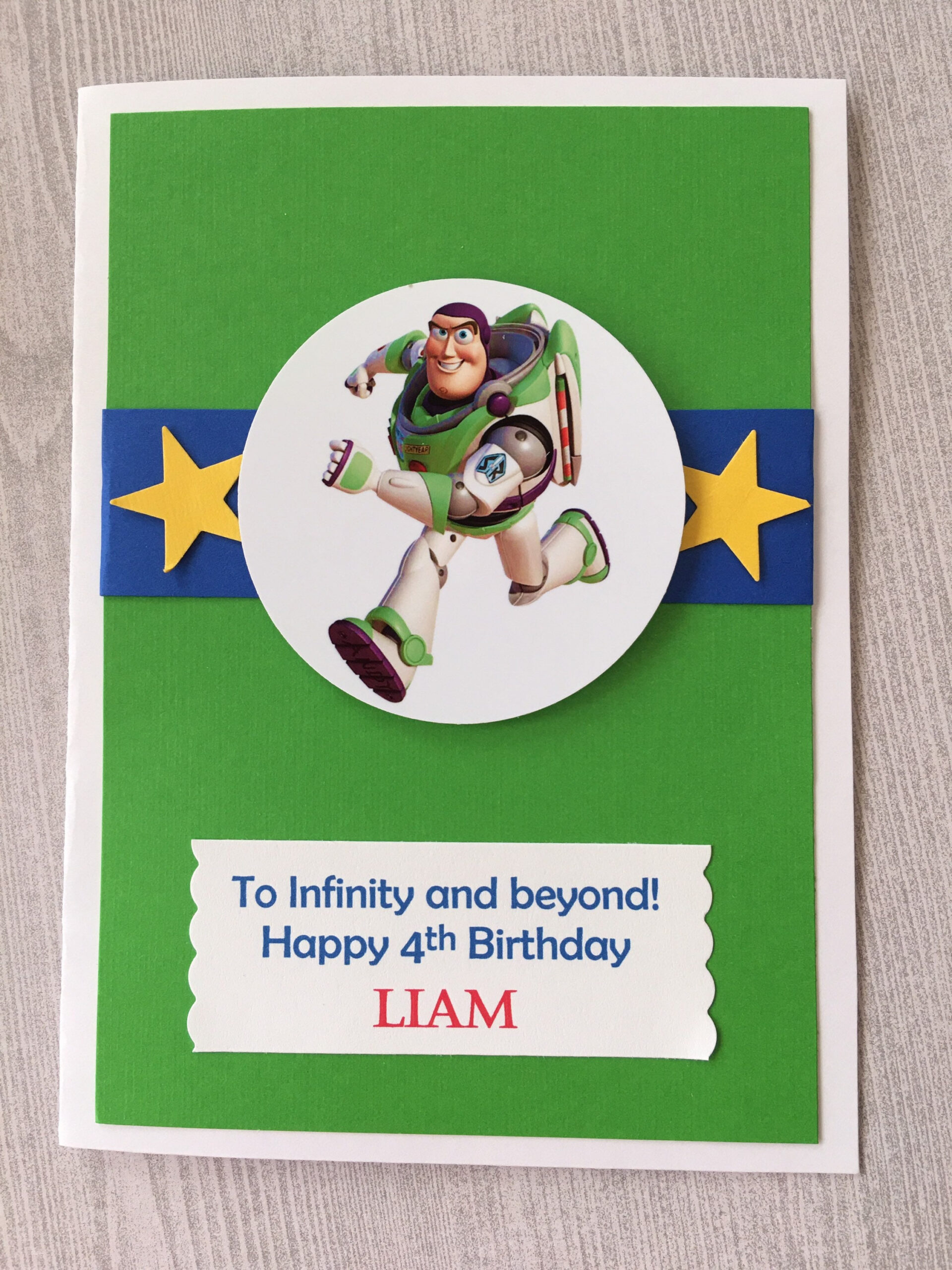 Buzz Lightyear Inspired Birthday Card, Free Personalize, Personalized Toy Story Birthday Card, Custom Card, Handmadedesignsalia throughout Buzz Lightyear Birthday Card Free Printable
